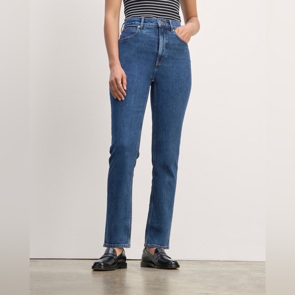 NWT Everlane Way-High Slim Jeans Dark Wash size 23S - Picture 1 of 13